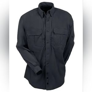 5.11 Tactical Shirts: Black Ripstop Long Sleeve Shirt 72158-019